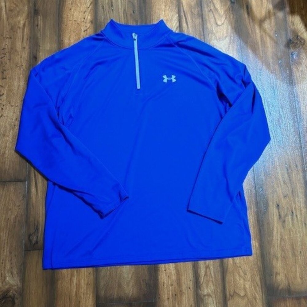 UnderArmour men's blue 1/4 zip - size large